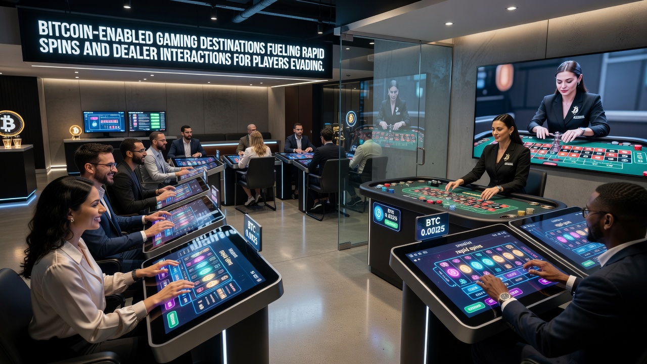 Live dealer sessions and slot interfaces powered by Bitcoin on offshore platforms