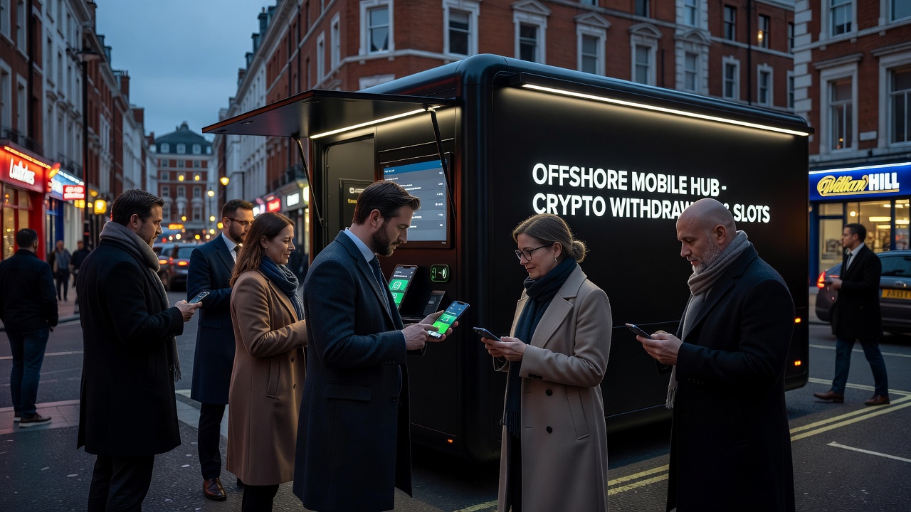 Mobile screen showing diverse slot games available on offshore crypto casinos