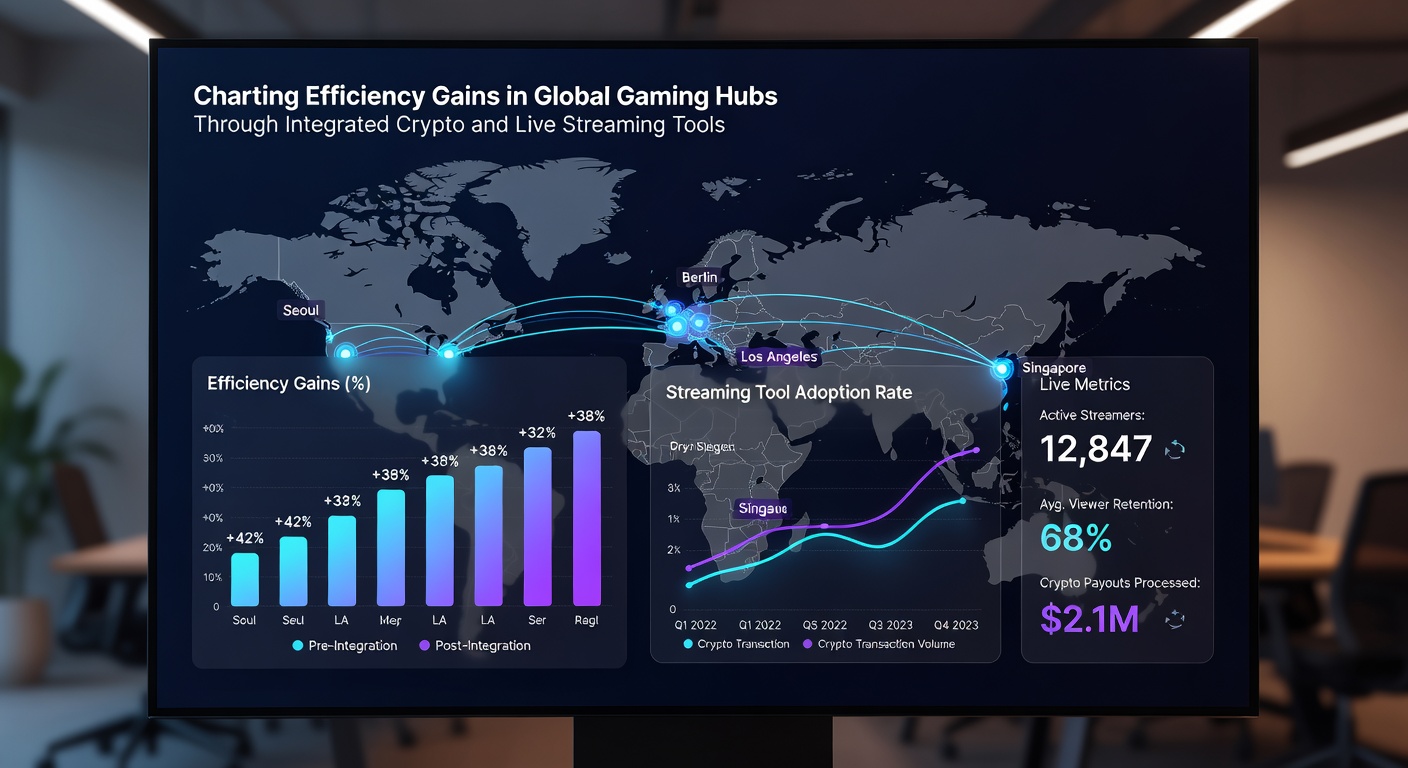 Live streaming dashboard integrated with cryptocurrency transaction monitoring in a casino control room