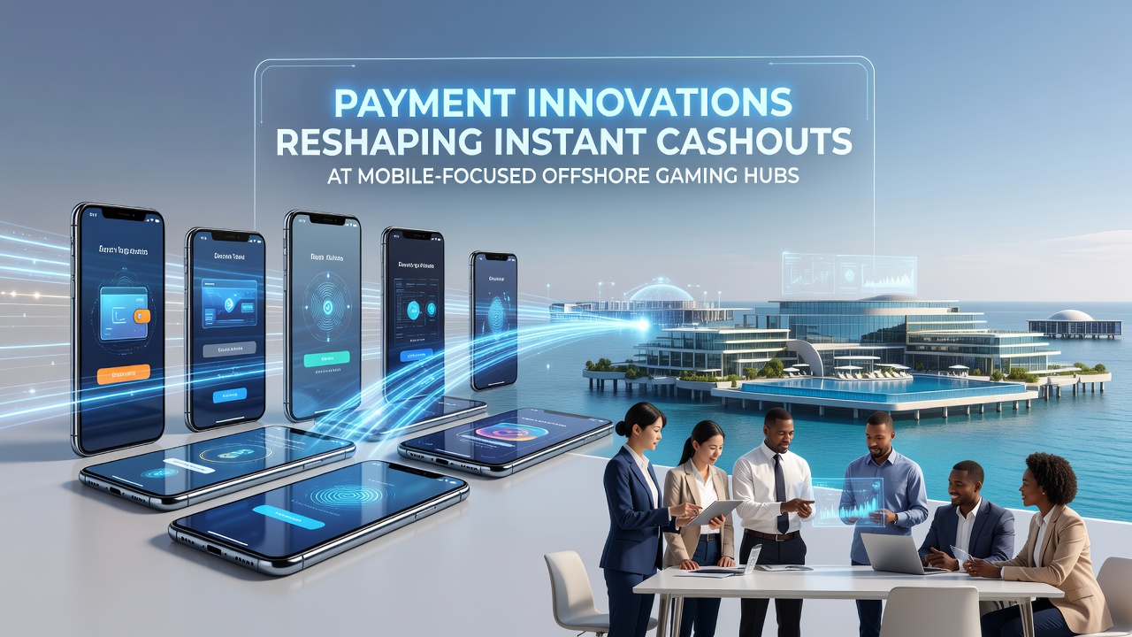 Offshore gaming hub dashboard showing real-time cashout analytics on mobile screen